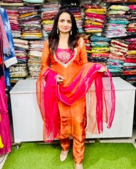 Designer Orange Suit