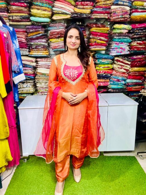 Designer Orange Suit