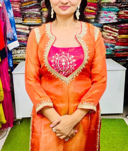 Designer Orange Suit