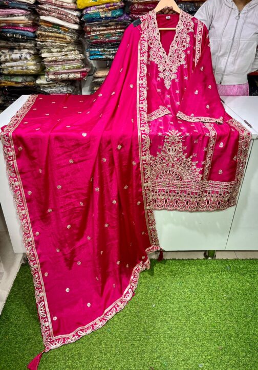 Designer Pakistani Pink Suit