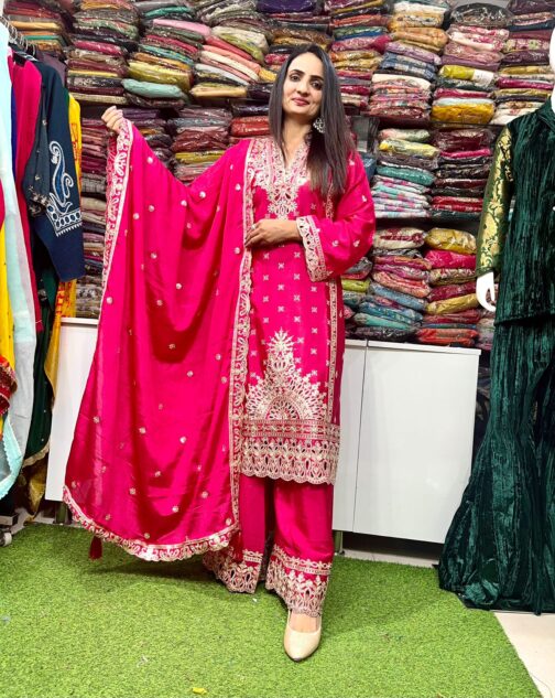 Premium Pakistani Pink Suit Set