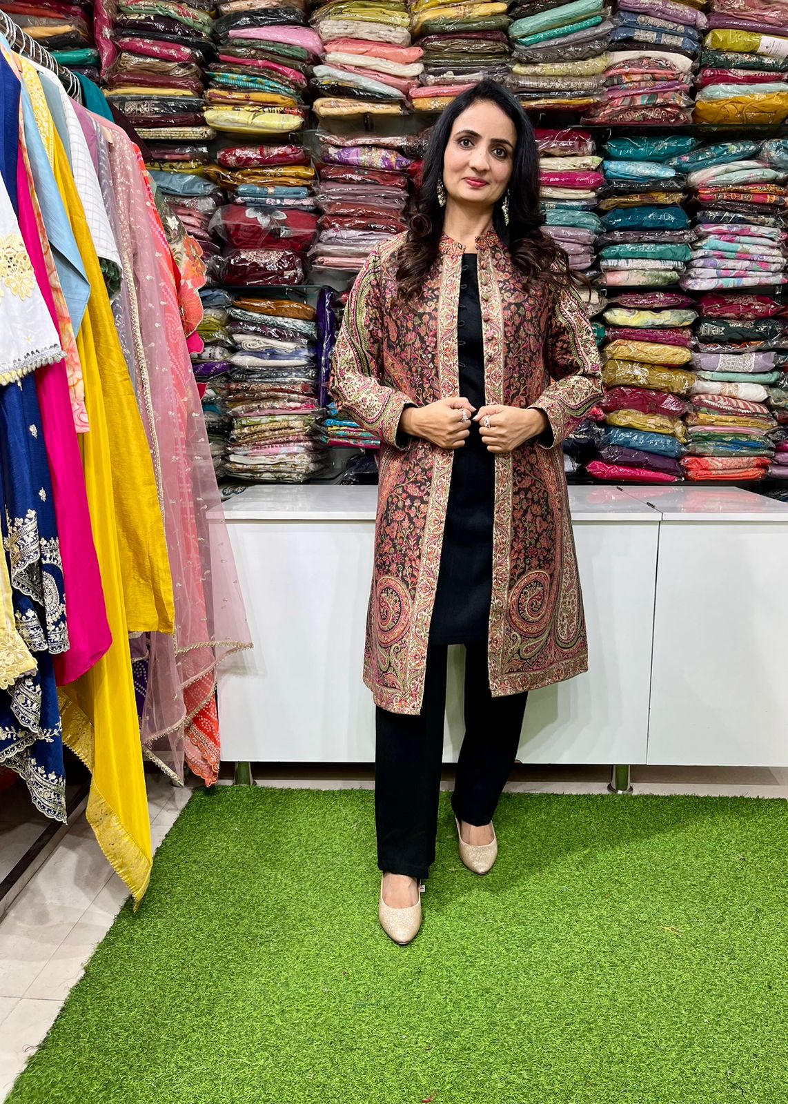 Black Jamawar 3 Peice Set