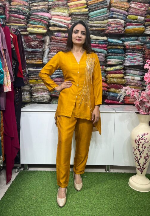 Designer Coord Set with Hand Embroidery