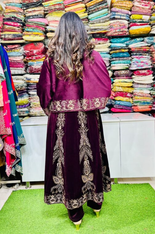 Designer Velvet Anarkali