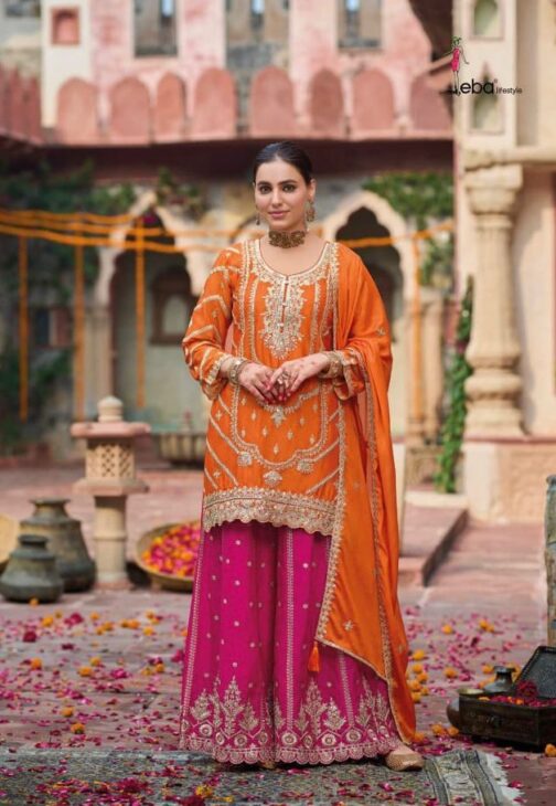 Heera Designer Suit Set in Orange