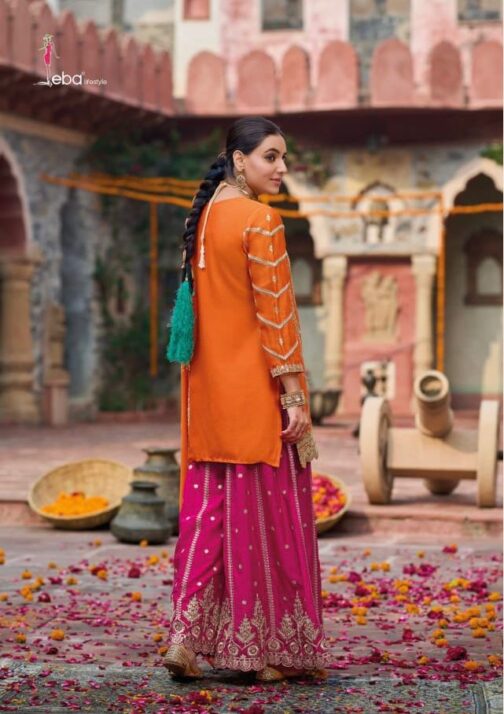 Heera Designer Suit Set in Orange