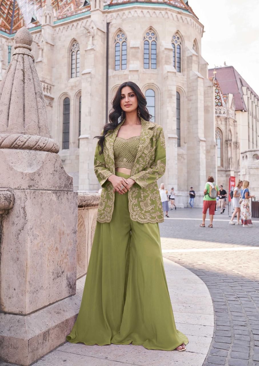 Designer Indo -Western 3 Peice Set