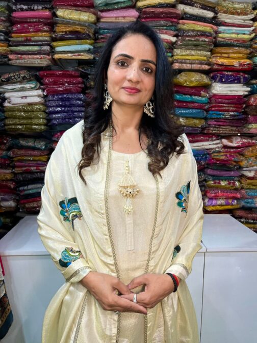 Designer Tissue Simmer Silk Suit