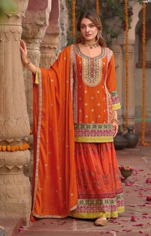Designer Sharara Suit Set