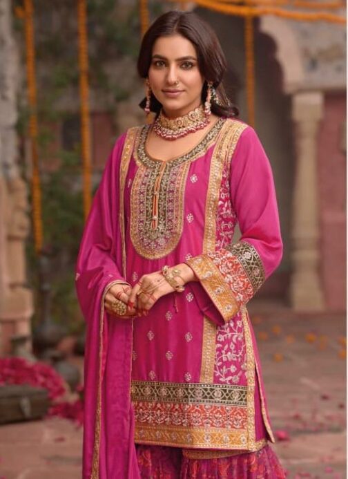 Designer Sharara Suit Set