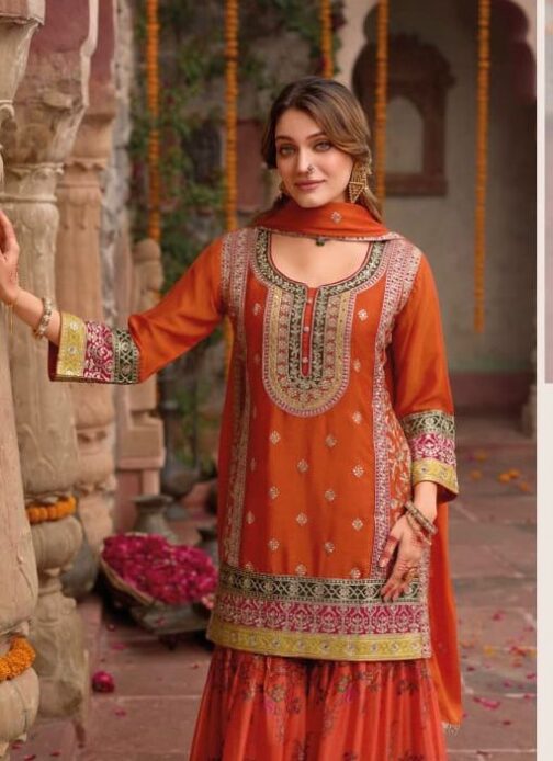 Designer Sharara Suit Set