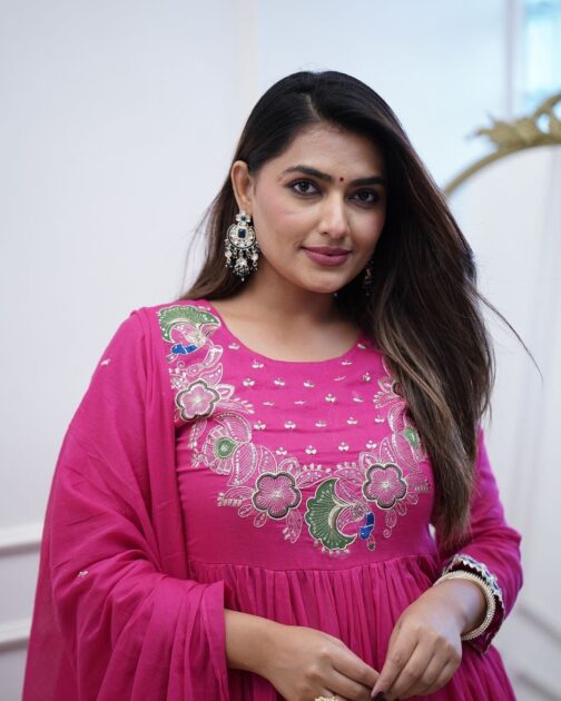 Mal Cotton Anarkali Set