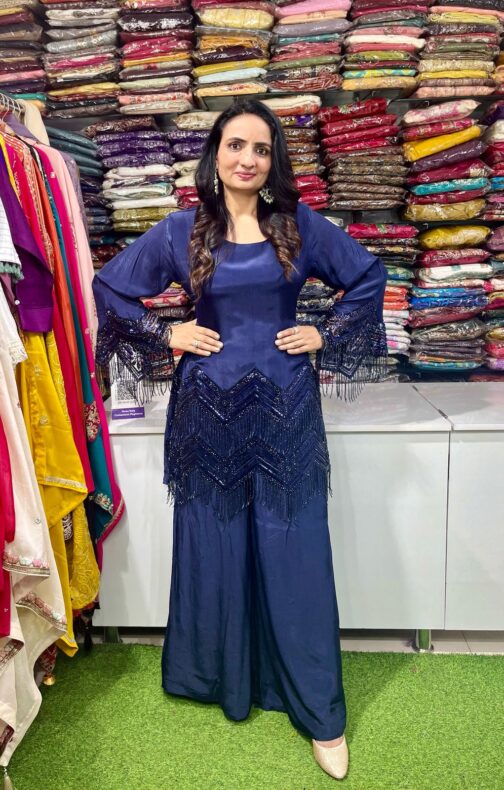 Designer Hand Embroidered Coord Set