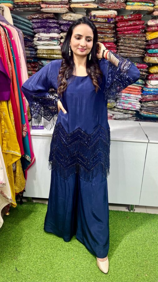 Designer Hand Embroidered Coord Set