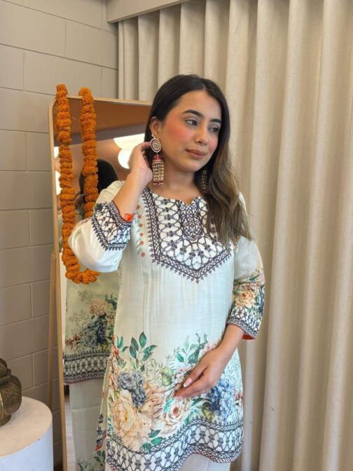 Pure Muslin digital print Coord set
