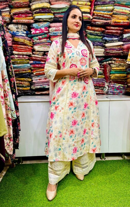 Designer Pakistani A Line Suit Set