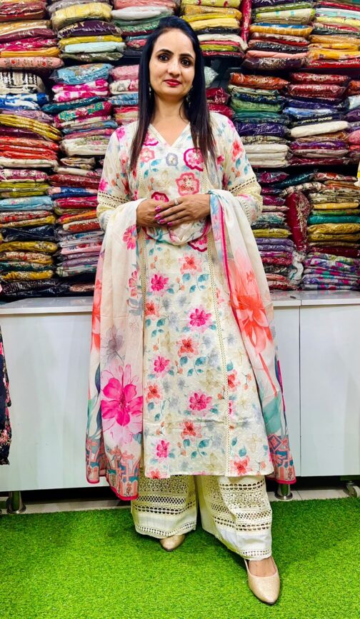Designer Pakistani A Line Suit Set