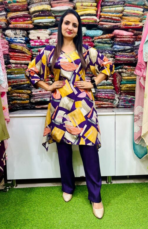 Beautiful Crape C-Cut Coord Set