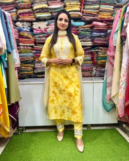 Pure Cotton Chikankari Suit Set