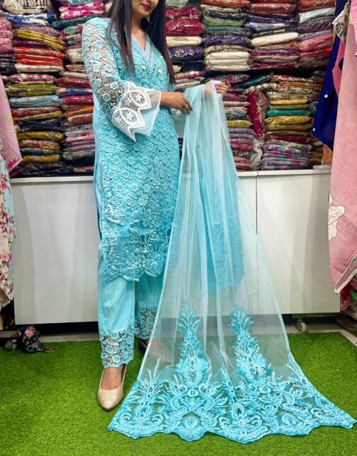 Designer Pakistani Suit Set on Crochet