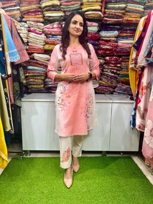Designer Linen Coord Set