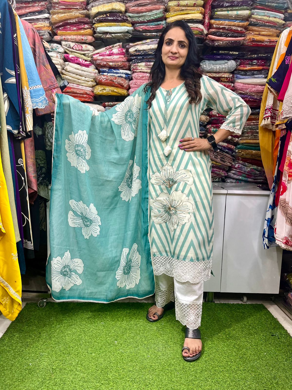 Beautiful Kota Doria Suit Set