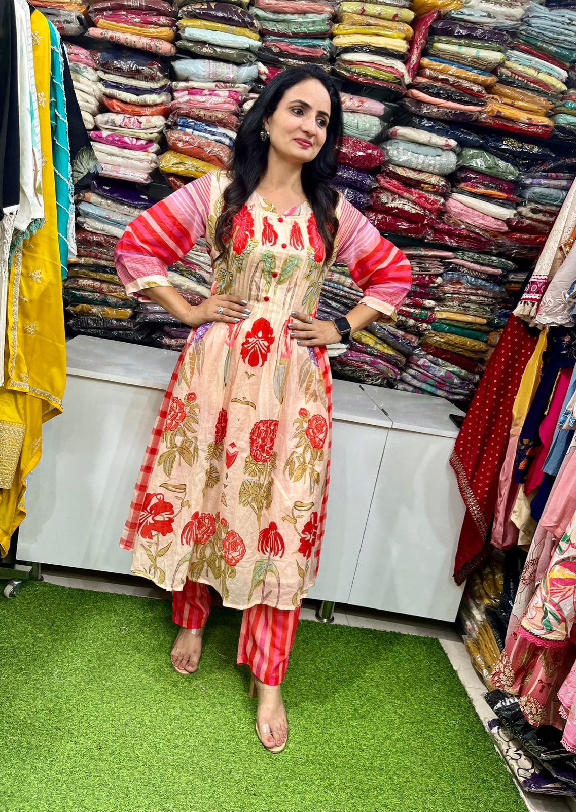 Premium Mal Cotton Two Peice Set