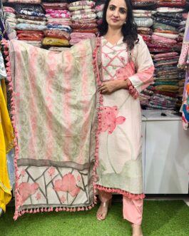 Pure Linen Designer Suit Set