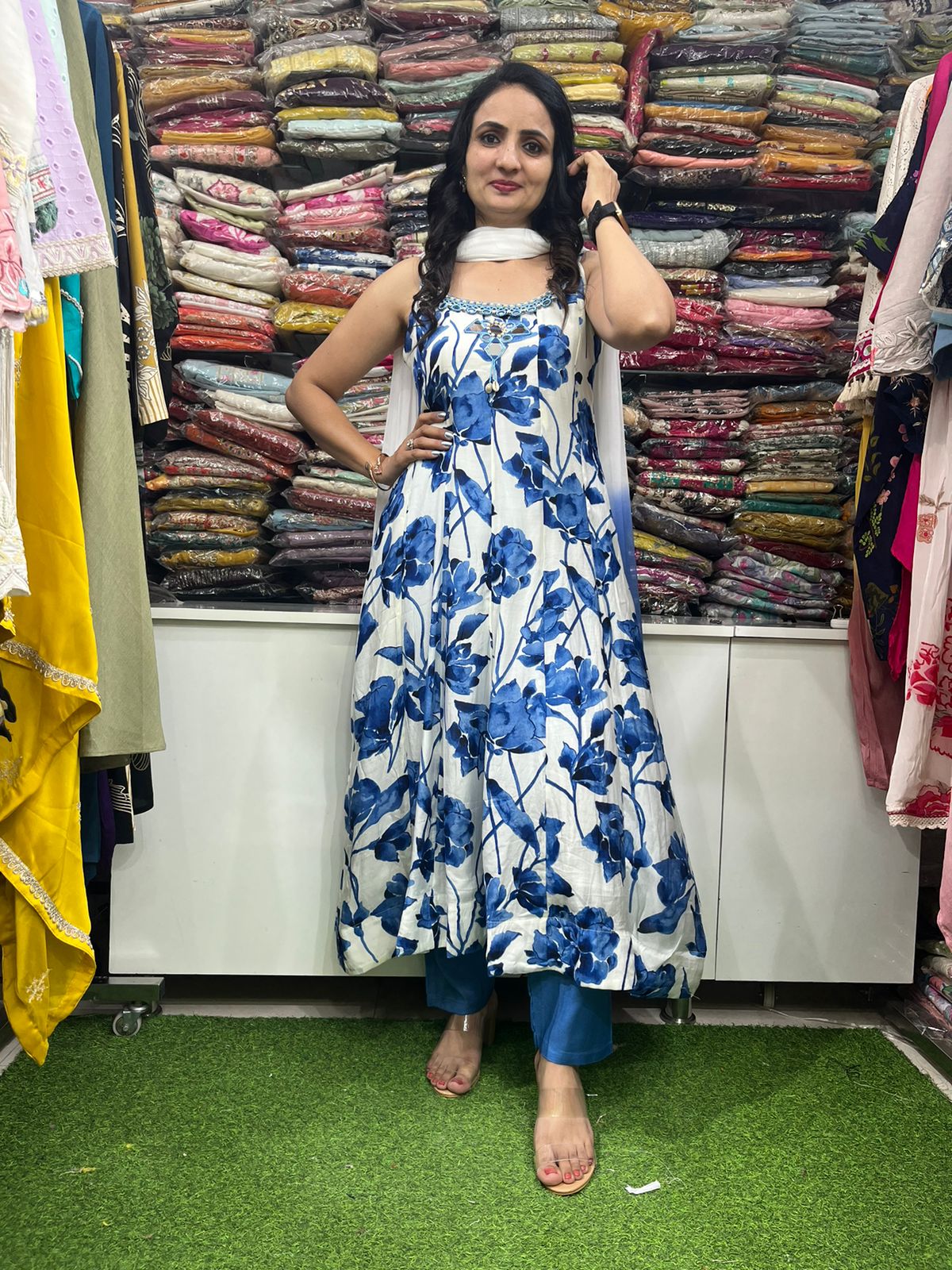 Designer Pure Muslin Anarkali