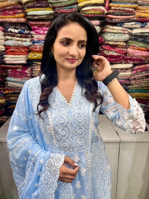 Beautiful Mal Cotton Designer Anarkali