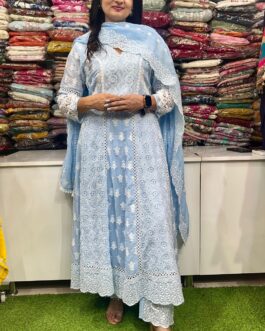 Beautiful Mal Cotton Designer Anarkali