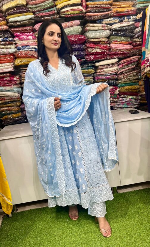 Beautiful Mal Cotton Designer Anarkali