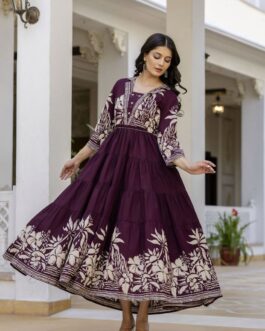 Pure Cotton Full Flaired Designer Tunic