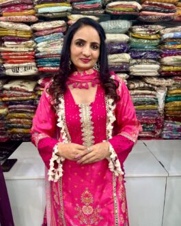 Pure Muslin Designer Suit Set