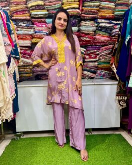 Designer Pure Crape Digital Print Coord Set
