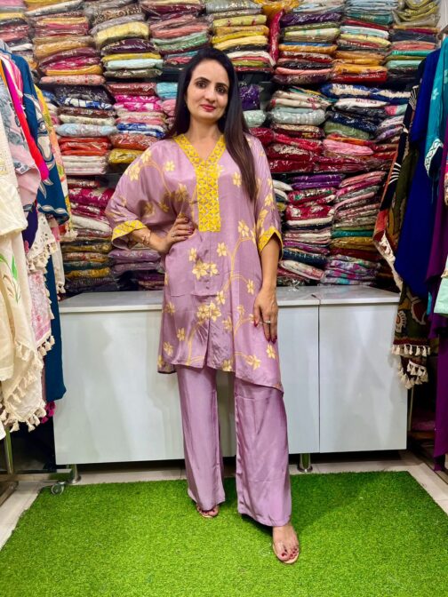 Designer Pure Crape Digital Print Coord Set
