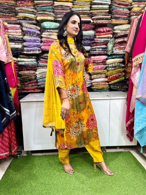 Pure Chinon Suit with Afgani Salwar