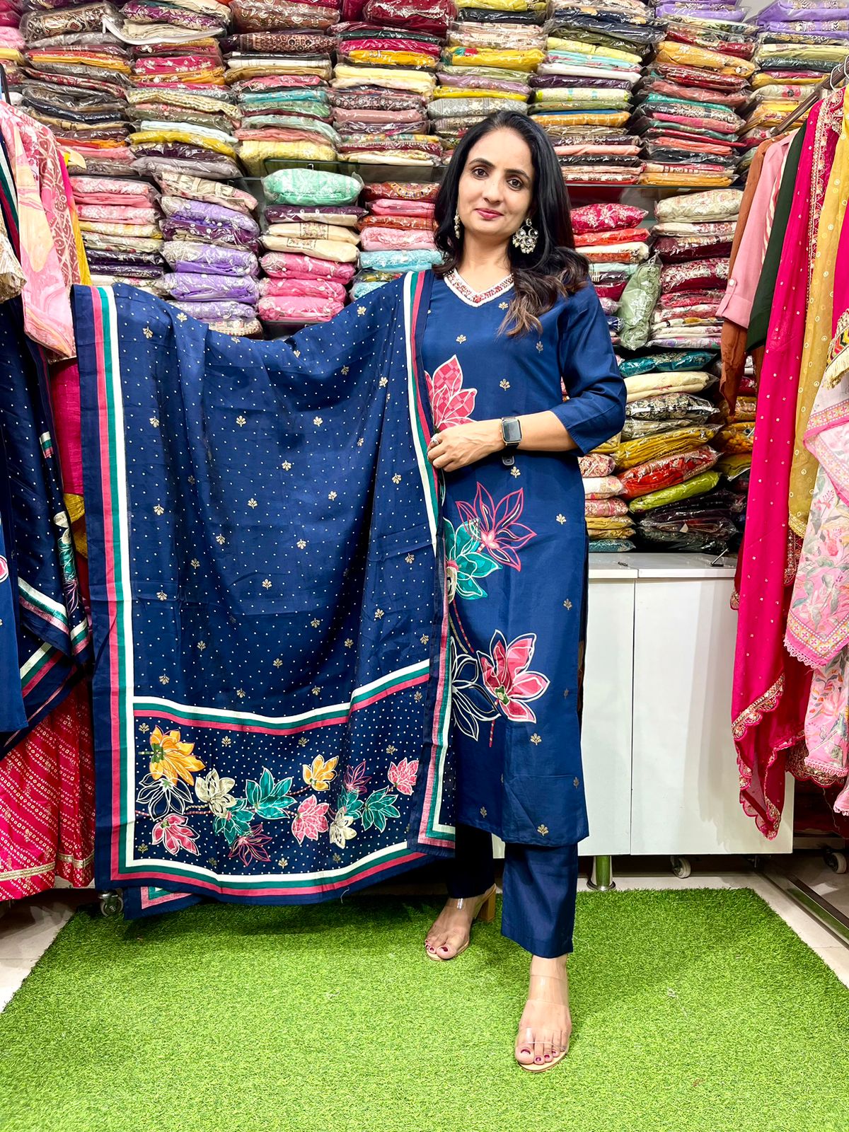 Pure Muslin Digital Print Suit
