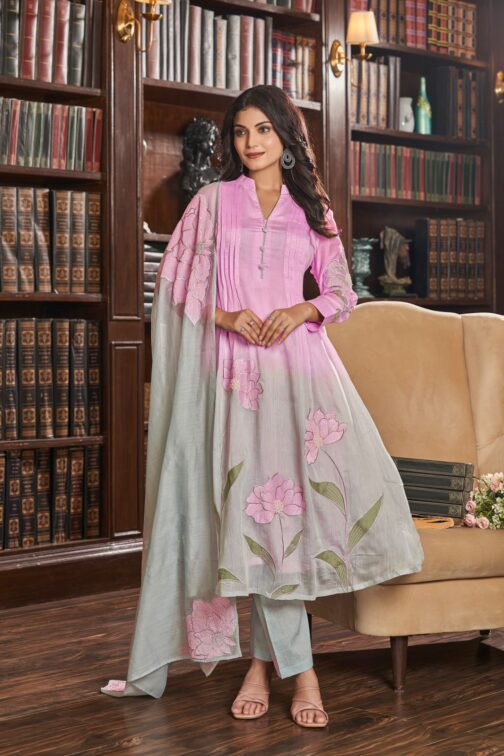 Designer Mal Chandheri Suit Set