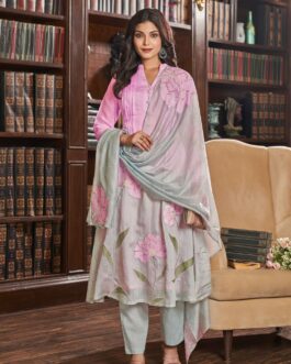Designer Mal Chandheri Suit Set