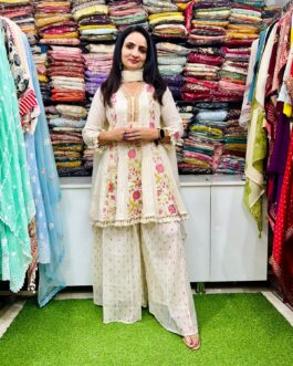 Designer Pure Cotton Peplum Set