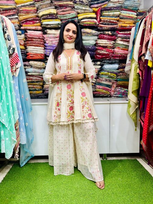 Designer Pure Cotton Peplum Set