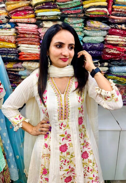 Designer Pure Cotton Peplum Set