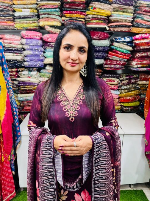 Pure Muslin Digital Print Suit Set