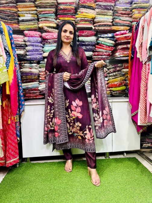 Pure Muslin Digital Print Suit Set