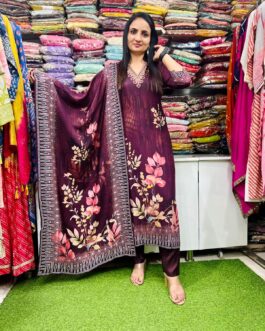 Pure Muslin Digital Print Suit Set