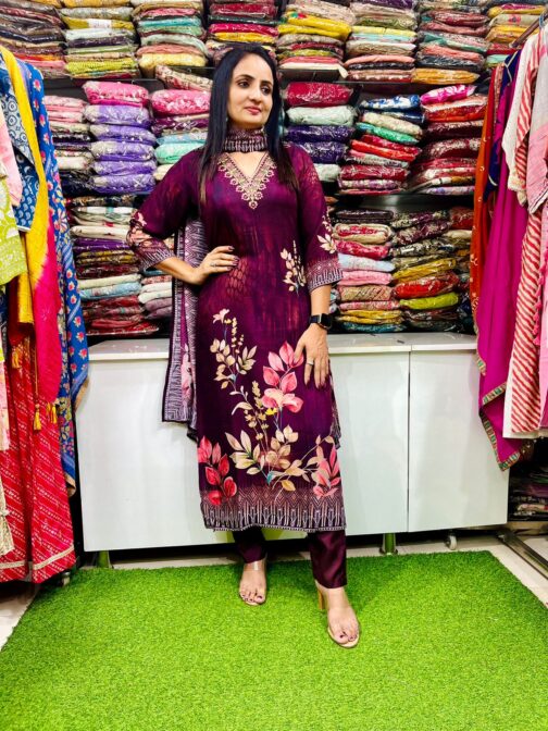 Pure Muslin Digital Print Suit Set