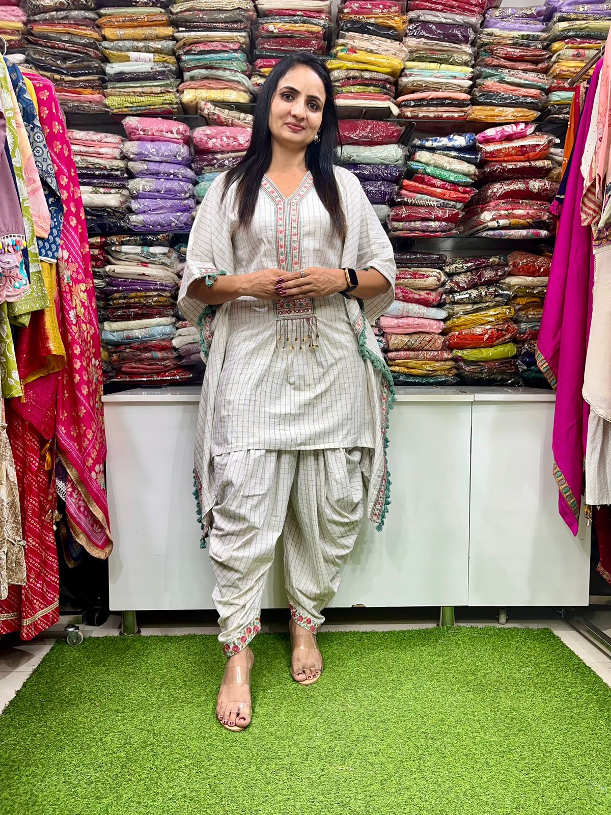 Designer Kaftan Coord with Dhoti