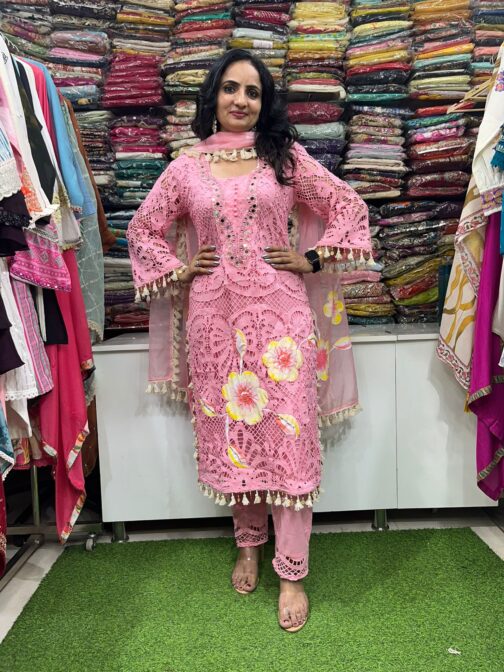 Designer Crochet Suit Set