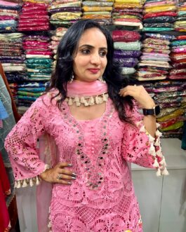 Designer Crochet Suit Set